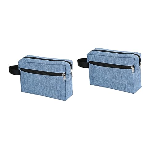 NIYANGLE 2 Stück Handheld Waschbeutel Multifunktionale Kosmetiktasche für Reisen Wasserabweisend aus Oxford für Damen und Herren für Persönliche Pflege und Kosmetikaufbewahrung von NIYANGLE