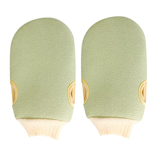 NIYANGLE 2 Stück Handschuhe Schrubben Körperpeeling Handschuhe Für Bad Peelinghandschuhe Peelinghandschuh Für Abgestorbene Haut Sanfte Haut Dusche Luffa Männer Green NIYANGLE 2 Stück Handschuhe Schrubben Körperpeeling Handschuhe Für Bad Peelinghandschuhe Peelinghandschuh Für Abgestorbene Haut Sanfte Haut Dusche Luffa Männer Green von NIYANGLE