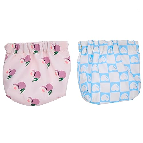 NIYANGLE 2stücke Tragbare Kosmetiktasche Für Damen Kleine Schminktasche Mit Schrapnell Design Reise Make up Tasche in Grün Und Blau Strapazierfähige Und Leichte Kulturbeutel Für von NIYANGLE