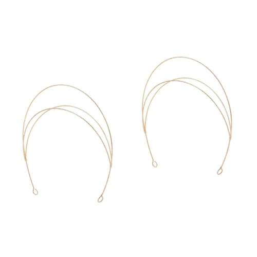 NIYANGLE 2 Stück Kopfschmuck Stirnband Göttinnen Haarschmuck Vintage Stil Party Cosplay Hochzeit Prom Design für Damen und Mädchen von NIYANGLE