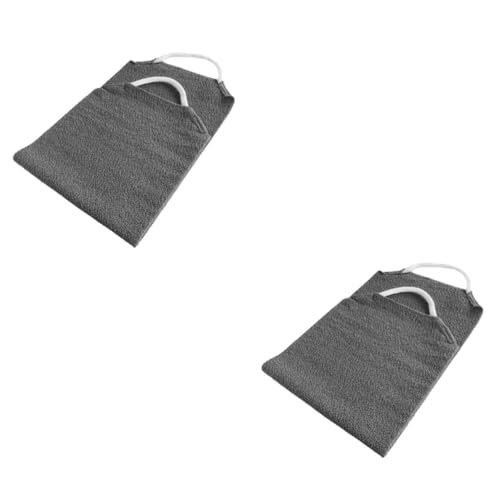 NIYANGLE 2 Stück Langstreifen Peeling Badetuch aus Polyester Körper Schlamm Schrubbtuch mit Reichhaltigem Schaum Langlebiges Schnell Schäumendes Badehandtuch für Einfache Rückenreinigung von NIYANGLE