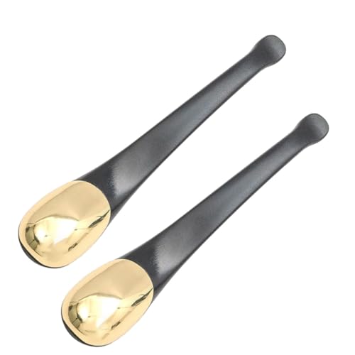 NIYANGLE 2 Stück Metall Augencreme Löffel Kosmetik Spatel für Gesichtsbehandlungen Massagewerkzeug zur Reduzierung von Falten und Dunklen Augenringen Hygienisch und von NIYANGLE