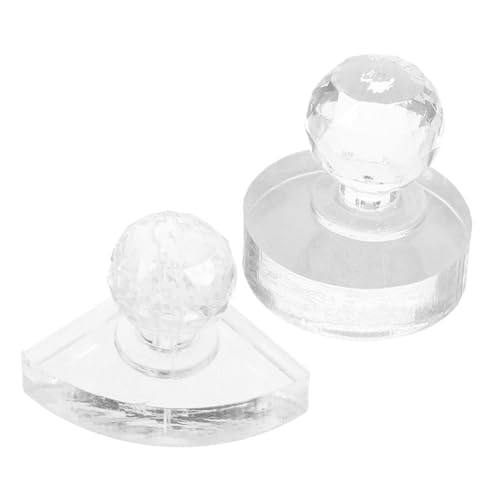 NIYANGLE 2stücke Lidschatten-presswerkzeug Mit Runden Formen Für Kosmetik Diy Lidschatten-stempel Aus Acryl Für Schnelles Formen Und Reparieren Von Lidschatten-paletten von NIYANGLE