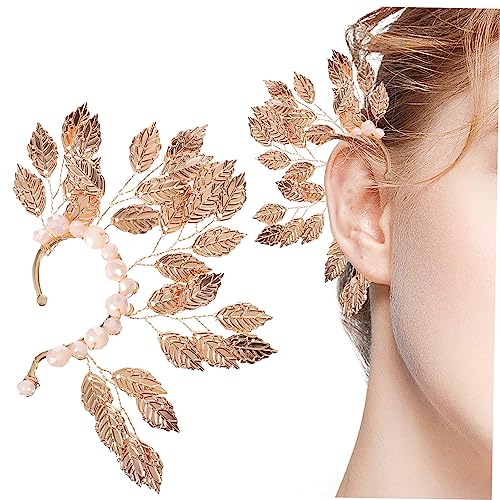 NIYANGLE 2 Stück Retro Ear Cuff Damen Ohrclip Kristalldesign kein Piercing Nötig Verstellbar Links Eleganter Ohrklemme für Party Hochzeit und Alltag von NIYANGLE