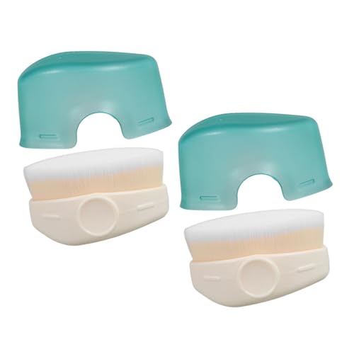 NIYANGLE 2 Stück Sonnenschutz-applikator Pinsel Wiederverwendbar Weiche Fasern Ergonomisch Sanfte Lotion-verteilung für Empfindliche Haut für Mädchen Nachhaltiges Make-up-tool von NIYANGLE