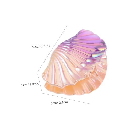 NIYANGLE 2stücke Muschel-haarspange Mit Farbverlaufs-design Haarklammer Aus Harz Für Frauen Und Mädchen Muschel-muster-klammer Für Sommerfrisuren Leicht Und Robust Für Pferdeschwanz von NIYANGLE