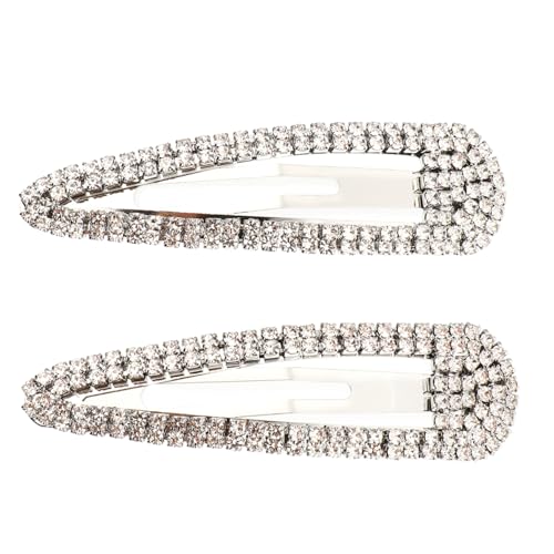 NIYANGLE 2 Stück Teiliges Wasserfall design Haarklammern Strassbesatz Langlebige Leichte Snap Clips für Damen Eleganter Haarschmuck Passend zu Verschiedenen Frisuren und Anlässen von NIYANGLE