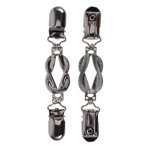 NIYANGLE 2 Stück Vintage Cardigan Clips Damen Retro Schalclip für Strickjacken und Pullover Modisch Eleganter Verschlussclip für Blusen und Wollkleidung von NIYANGLE