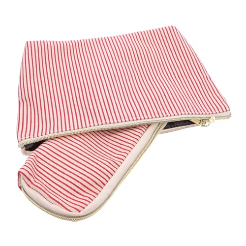 NIYANGLE 2stücke Kosmetiktasche Tragbare Make-up Tasche Für Aufbewahrung Von Toilettenartikeln Und Kosmetik Für Damen Und Mädchen Mit Feinem Design Und Robustem Reißverschluss von NIYANGLE