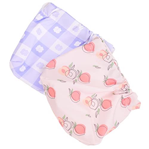 NIYANGLE 2 Stück wasserdichte Kosmetiktasche für Damen Makeup Pouch Schminkbeutel und Lippenstift Aufbewahrung für Reisen und Fröhlichem Design von NIYANGLE