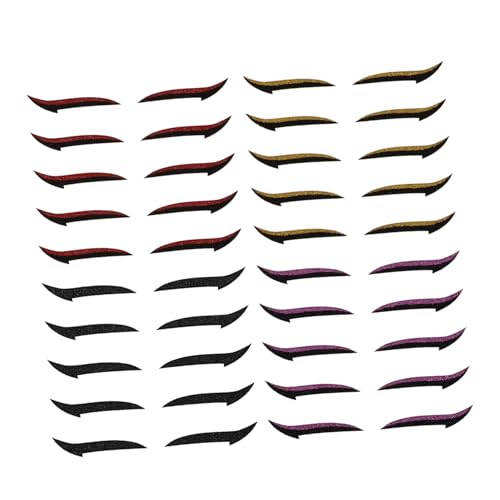 NIYANGLE 20 Paare Wiederverwendbare Lidschatten Aufkleber Augen Make Up Sticker Farben für und Mädchen Einfach Anzuwenden und Zeitsparend von NIYANGLE
