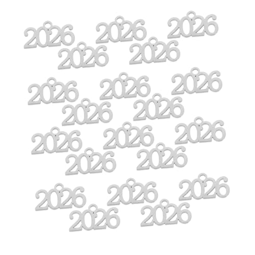 NIYANGLE 20 Stück Edelstahl Jahreszahl Anhänger Diy Schmuck Zubehör Gravur Charms für Armbänder Schlüsselanhänger Bastelset Langlebig und Stilvoll NIYANGLE 20 Stück Edelstahl Jahreszahl Anhänger Diy Schmuck Zubehör Gravur Charms für Armbänder Schlüsselanhänger Bastelset Langlebig und Stilvoll von NIYANGLE