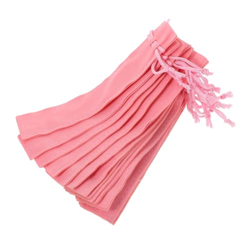 NIYANGLE 20 Stück Federmäppchen Kordelzugbeutel Fussel Stiftetaschen Hallo Praktische Stifthüllen Große Stifttasche Für Erwachsene Tragbare Kleine Stiftetaschen Samthülle von NIYANGLE