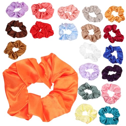 NIYANGLE 20stücke Satin Haargummis Für Frauen Und Mädchen Elastische Haargummis Als Haarschmuck Für Pferdeschwanz Und Frisurzubehör von NIYANGLE