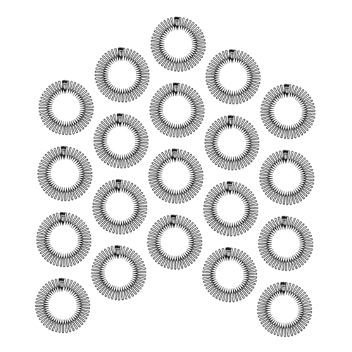 NIYANGLE 20 Stück Teiliges Elastisches Haarkamm Stirnband aus Abs Flexibles Unsichtbares Design für Damen Bequemes Kopfband zur Kontrolle von Fliegenden Haaren Klassisches Schwarz für von NIYANGLE