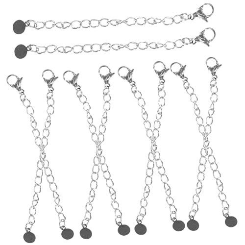 NIYANGLE 20 Stück Teiliges Kettenverlängerungen mit Robustem Karabinerverschluss Langlebige Schmuck Extender für Halsketten Armbänder und Fußkettchen Einfach Anzubringen Vielseitig von NIYANGLE