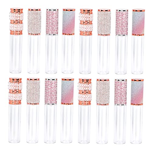 NIYANGLE 20 Stück Teiliges Leere Lippenpflege Behälter Wiederverwendbare Lip Gloss Tubes Leichte wasserdichte DIY Kosmetik Verpackung für Reisen und Vielseitige Lippenprodukte von NIYANGLE