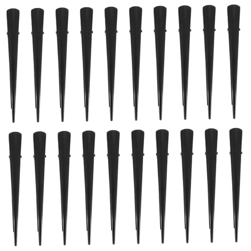 NIYANGLE 20 Stück Teiliges Modische Damen Haarspangen Matte Schwarze Duckbill Metallfrisuren-clips mit Spitzem Griff für Sicheren Sitz Vielseitig für DIY Styling Party Alltag und Festliche von NIYANGLE