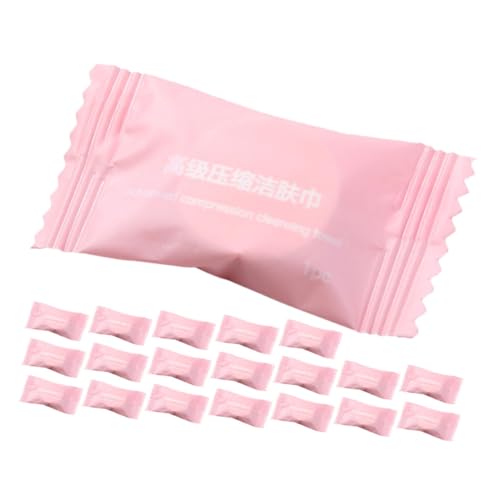 NIYANGLE 20stücke Komprimiertes Handtuch Tablet Einweg Waschlappen Reise Camping Komprimiertes Gesichtstuch Badezimmer Waschtuch Kompaktes Handtuch von NIYANGLE
