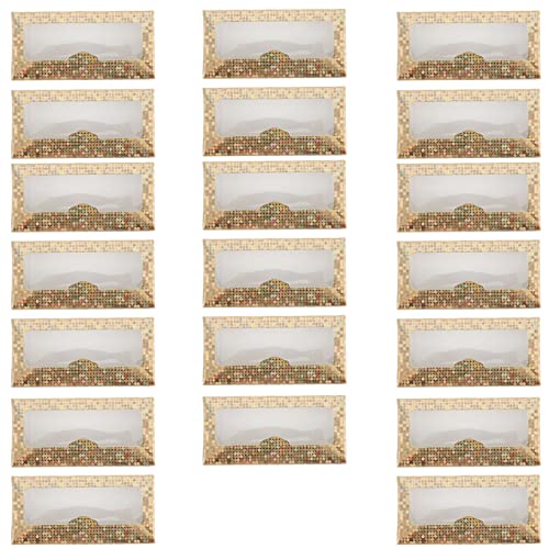 NIYANGLE 20stücke Wimpern Aufbewahrungsbox Leere Papier Wimpernbox Mit Fenster Für Falsche Wimpern Für Professionelle Schönheitssalons Und Persönlichen Gebrauch Tragbar Und Praktisch von NIYANGLE