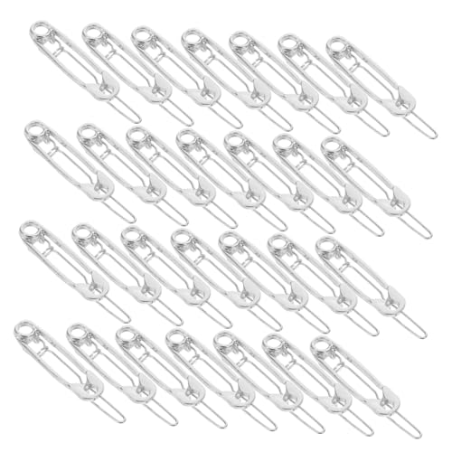 NIYANGLE 24 Stück Hochglanznadelhaarclip Safety Pin Barrettes Sicherheitsnadel Clips Haarnadeln Für Frauen Haarspangen Für Mädchen Haarschmuck Bobby Pin Silber Legierung von NIYANGLE