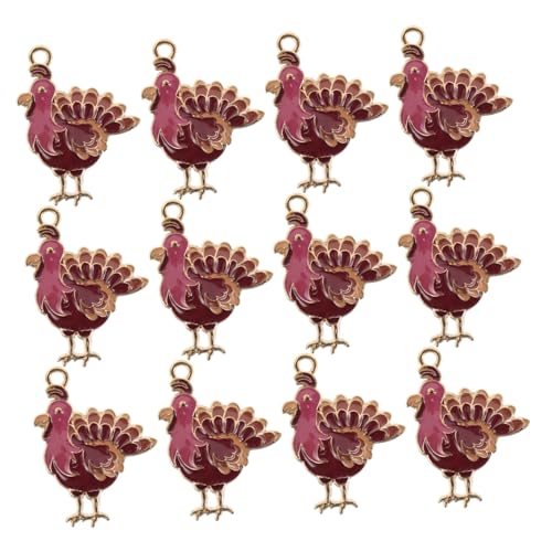 NIYANGLE 24 Stück Putenschmuck Anhänger Diy Turkey Charms Für Armbänder Sturzanhänger Für Armbänder Herbstschmuckversorgung Für Ohrringe Truthahn-anhänger Danksagung Zinklegierung NIYANGLE 24 Stück Putenschmuck Anhänger Diy Turkey Charms Für Armbänder Sturzanhänger Für Armbänder Herbstschmuckversorgung Für Ohrringe Truthahn-anhänger Danksagung Zinklegierung von NIYANGLE