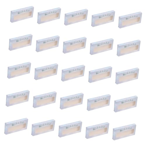 NIYANGLE 25 Stück Teiliges Falsche Wimpern Aufbewahrungsboxen mit Weihnachtsmotiv Stabiler Wimpernhalter aus Hochwertigem Papier Sicherer und Praktischer Organizer für Make Up von NIYANGLE