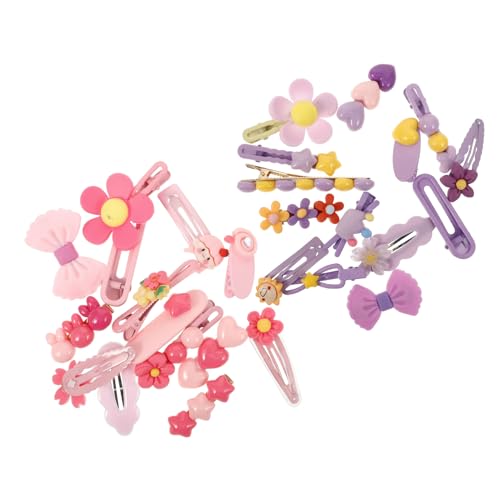 NIYANGLE 28stücke Haarspangen Für Mädchen Haarspangen Für Kleine Mädchen Haarschmuck Kopfbedeckung Für Junge Gemischter Stil von NIYANGLE