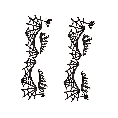 NIYANGLE 2paare Hollow Augenaufkleber Für Halloween Augen-make-up Aufkleber Für Und Mädchen Für Kostümpartys Und Cosplay Bequeme Anwendung Und Auffälliges Design von NIYANGLE