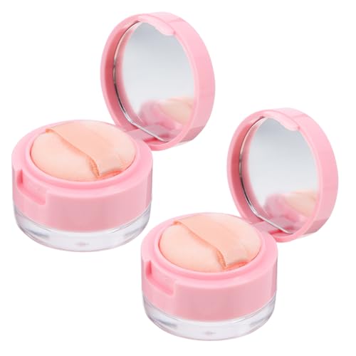 NIYANGLE 2sätze Reise Make-up Puderbox Mit Spiegel Leere Wiederverwendbare Puderbehälter Für Lose Puder Leicht Und Tragbar Für Frauen von NIYANGLE