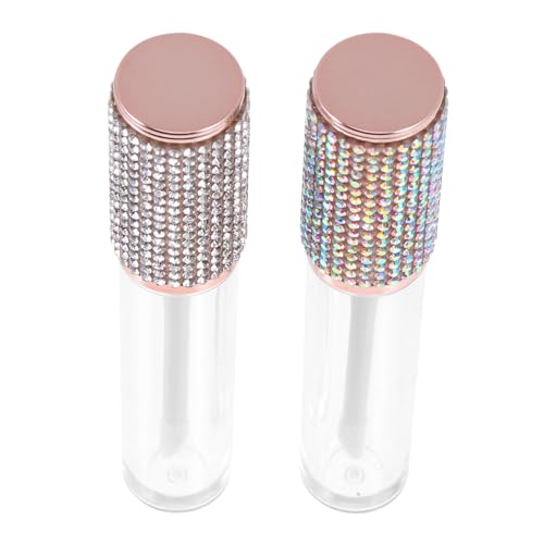 NIYANGLE 2Stücke Leere Lip Gloss Röhrchen Aus Transparente Und Farbige Behälter Für Lippenbalsam Und Stilvolles Design Für DIY Und Reisen Und Zuhause von NIYANGLE