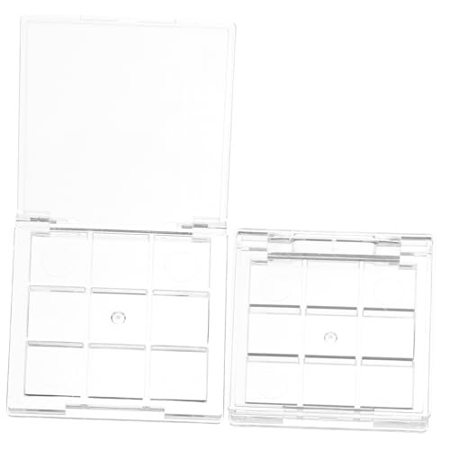 NIYANGLE 2stücke Leere Augen-makeup-behälter Aus Stabilem Nachfüllbare Lidschatten Dispenser Tragbare Und Praktische Leere Kosmetik-boxen Für Diy-eyeshadow Und Blusher von NIYANGLE