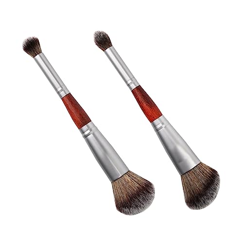 NIYANGLE 2stücke Lidschatten Pinselset Für Lose Puder Und Make-up-pinsel Für Frauen Kosmetikpinsel Zum Verblenden Und Polieren von NIYANGLE