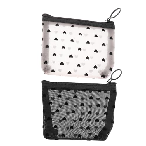 NIYANGLE 2stücke Pack Reißverschluss Kulturbeutel Damen Make-up Taschen Aus Und Nylon Für Outdoor Reisen Und Tägliche Aufbewahrung Von Kosmetika Und Kleinigkeiten von NIYANGLE