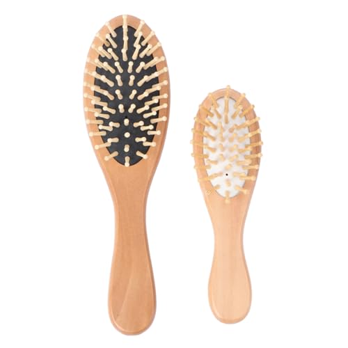 NIYANGLE 2Stücke Massagekamm aus Holz mit Luftpolster Ergonomische Kissen Haarbürste für Kopfhautmassage und Sanftes Entwirren von Haaren für Zuhause und Unterwegs NIYANGLE 2Stücke Massagekamm aus Holz mit Luftpolster Ergonomische Kissen Haarbürste für Kopfhautmassage und Sanftes Entwirren von Haaren für Zuhause und Unterwegs von NIYANGLE