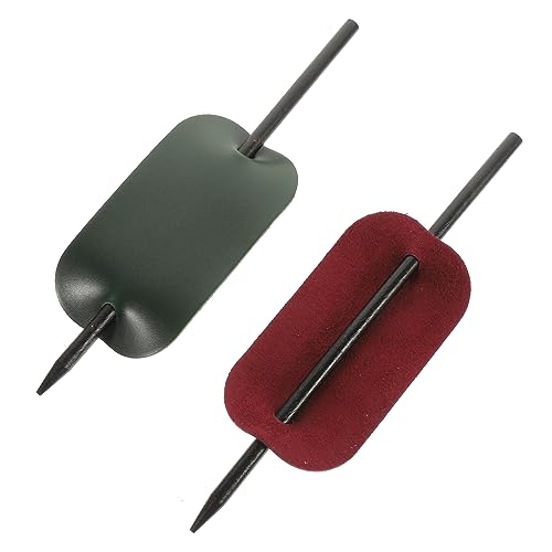 NIYANGLE 2stücke Haar Manschetten Aus Leder Für Frauen Stilvolle Haarspangen Zubehör Haar Styling Pins Für Pferdeschwanz Clip Haarspange Accessoires von NIYANGLE