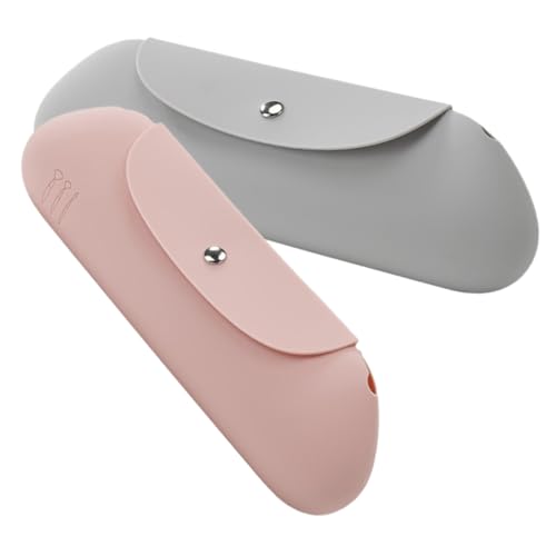 NIYANGLE 2stücke Silikon Kosmetiktasche Für Damen Tragbare Makeup Pinsel Für Reisen Vielseitig Einsetzbare Aufbewahrung Für Lippenstifte Und Kleine Artikel Platzsparend Und Leicht Zu von NIYANGLE