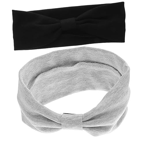 NIYANGLE 2stücke Elastische Sport Stirnband Für Damen Haarband Schweißband Kopfschmuck Mit Textur Für Yoga Und Alltag von NIYANGLE