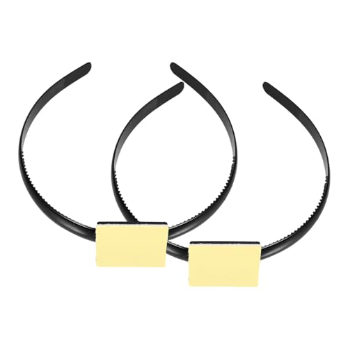 NIYANGLE 2stücke Abschlusskappen Stirnband Einsatz Kunststoff Haarband Für Graduation Cap Für Graduation Zeremonie Party Cap Zubehör von NIYANGLE