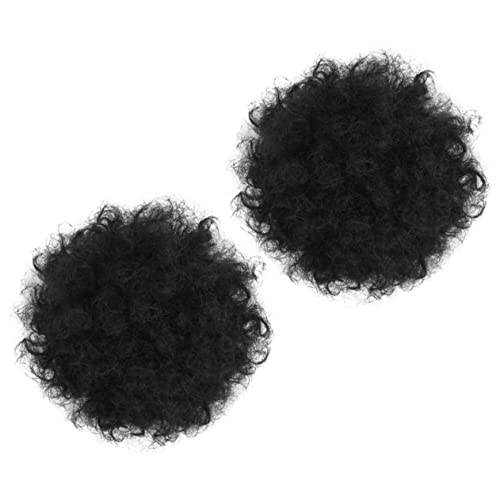 NIYANGLE 2stücke Afro-haar-dutt Haarschmuck Lockige Chignon-haarteile Mit Clips Synthetisches Haar Für Damen Für Hochsteckfrisuren Und Modische Styles NIYANGLE 2stücke Afro-haar-dutt Haarschmuck Lockige Chignon-haarteile Mit Clips Synthetisches Haar Für Damen Für Hochsteckfrisuren Und Modische Styles von NIYANGLE