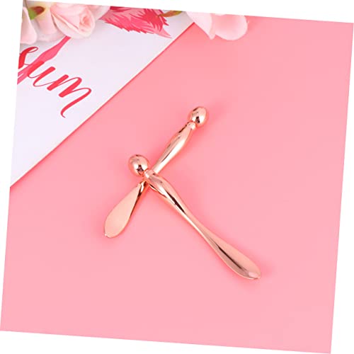 NIYANGLE 2stücke Augenmassage-stick Aus Metall Mit Zwei Enden Für Augengesicht-pflege Als Cremelöffel Und Massagegerät Tragbar Kompaktes Hautpflege-tool Für Frauen von NIYANGLE