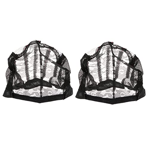 NIYANGLE 2stücke Atmungsaktive Lace Wig Caps Elastische Für Damen Geeignet Für Verschiedene Haararten Und Langlebig Perfektes Zubehör Für Perücken von NIYANGLE