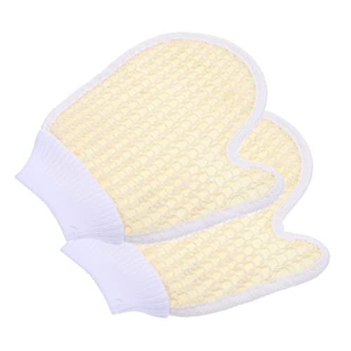 NIYANGLE 2stücke Exfolierende Duschhandschuhe Praktische Badetücher Für Körperreinigung Und Massage Stabile Weiche Massagehandschuhe Für Effektives Peeling Und Hautpflege von NIYANGLE