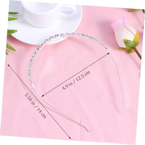 NIYANGLE 2stücke Strass-haarreifen Kopfschmuck Haar-accessoires Partyzubehör Für Mädchen Junge Mädchen Aus Hochwertigem Material Leicht Und Funkelnd von NIYANGLE