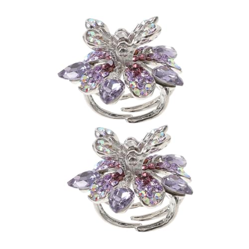 NIYANGLE 2stücke Mini Haarklammern Teiliges Für Mädchen Haarstyling-werkzeuge Für Hochzeiten Partys Und Alltag von NIYANGLE