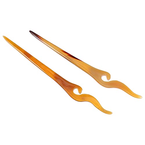 NIYANGLE 2stücke Natürliche Ochsenhorn Haarstäbe Traditionelle Haaraccessoires Für Damen Geeignet Für Hochzeiten Partys Und Alltag Zur Verzierung Von Haarknoten Und Hochsteckfrisuren NIYANGLE 2stücke Natürliche Ochsenhorn Haarstäbe Traditionelle Haaraccessoires Für Damen Geeignet Für Hochzeiten Partys Und Alltag Zur Verzierung Von Haarknoten Und Hochsteckfrisuren von NIYANGLE