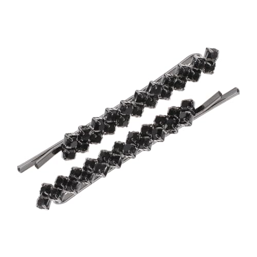 NIYANGLE 2stücke Pack Metall Haarnadeln Mit Strasssteinen Haarspangen Mit Rosa -strasssteinen Dekorative Haarnadeln Für Kopfbedeckungen Haarschmuck-accessoires Für Frauen Und Mädchen von NIYANGLE