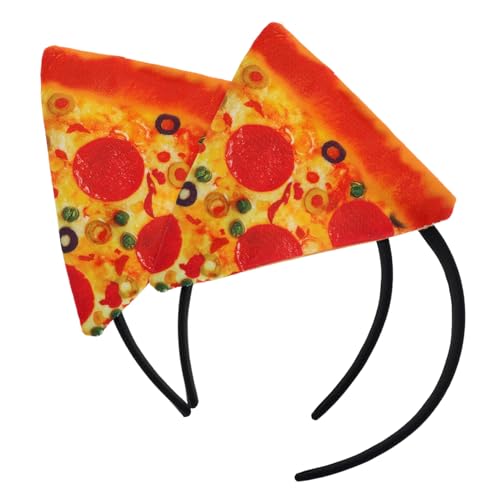 NIYANGLE 2stücke Pizza Haarband Party Kopfschmuck Haar Accessoires Foto Requisiten Für Auftritte Und Festivals Geeignet Für Erwachsene Und Junge Mädchen von NIYANGLE