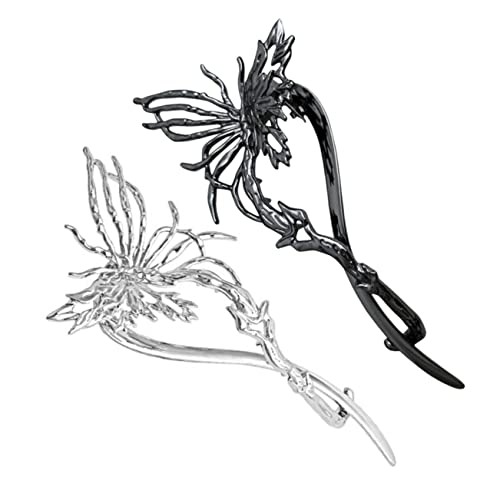 NIYANGLE 2stücke Schmetterlings-haarspange Schmetterlings-haarnadel Haarschmuck Für Frauen -haarknotenklammer -haarknotenhalter Clips Frauen-haarzubehör von NIYANGLE