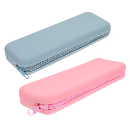 NIYANGLE 2stücke Silikon-Make-up-Pinsel-Tasche Reisetasche Für Make-up-Werkzeuge Kosmetikpinsel-Organizer Leicht Und Tragbar Für Pinsel Und Stifte von NIYANGLE